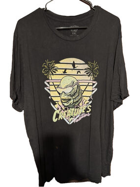 Creature From the Black Lagoon Movie Logo T-Shirt Men's Size XXL Black Horror